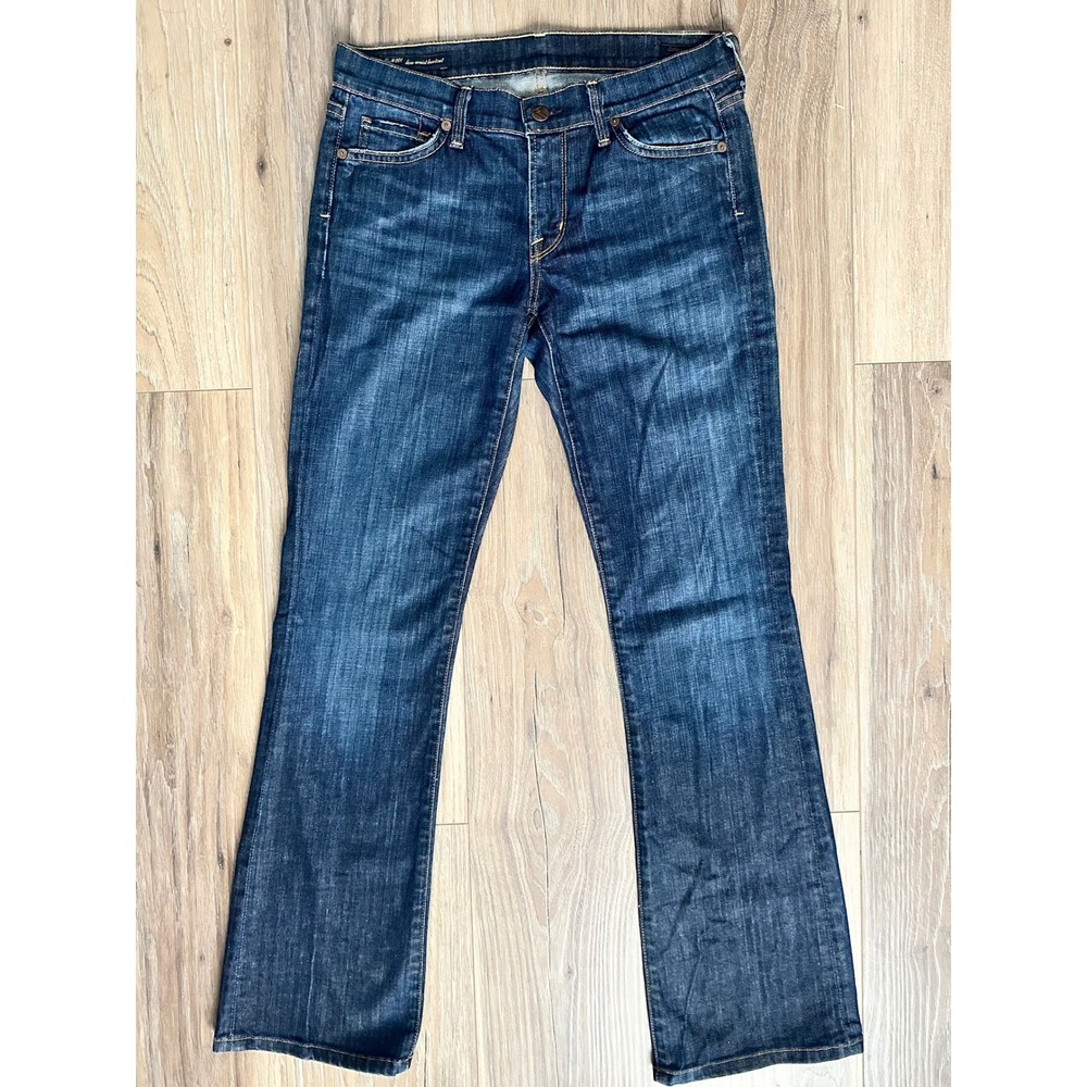 Citizens of Humanity Kelly 001 Low Rise Bootcut Flare Jeans Dark Wash 27 Y2K